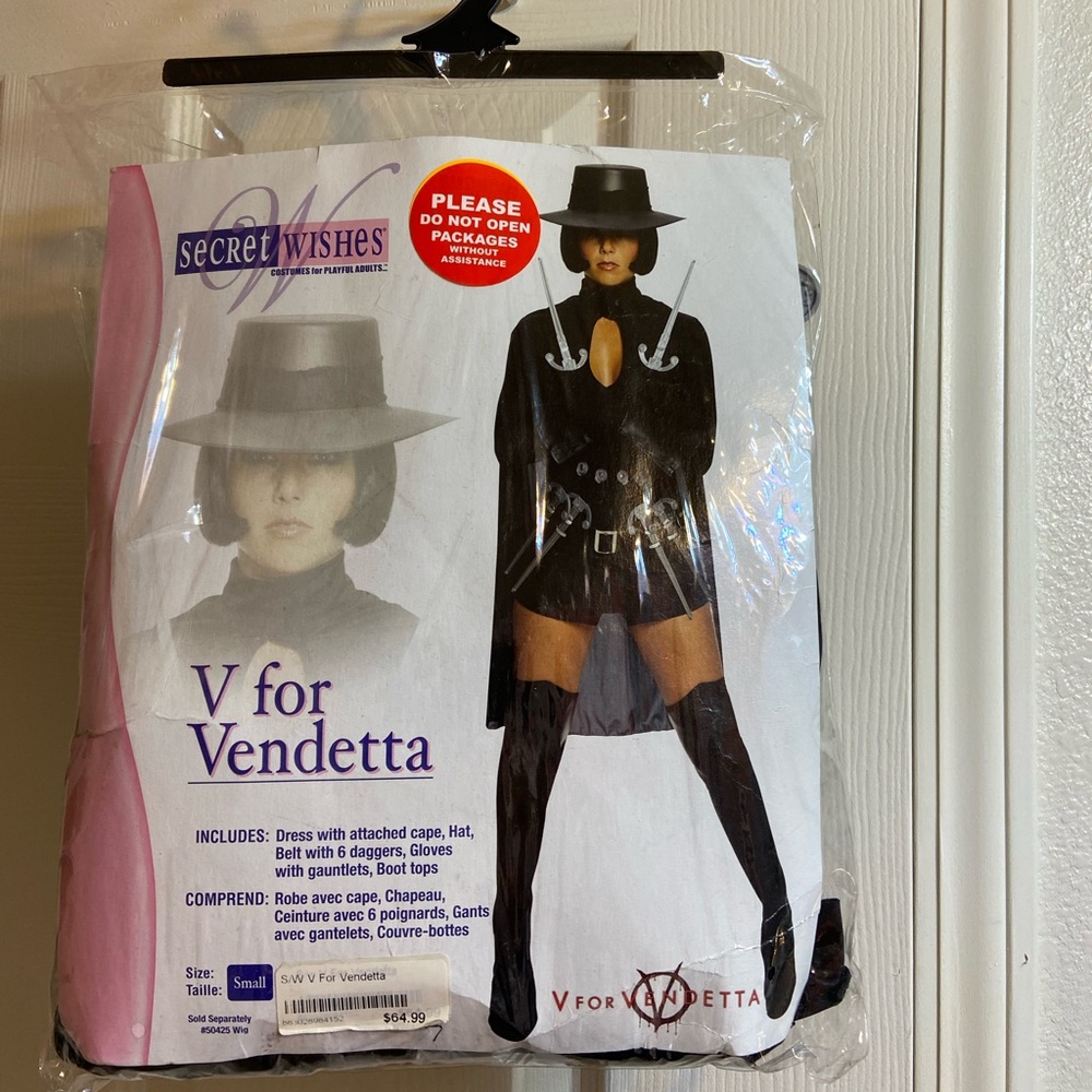 V for vendetta costume